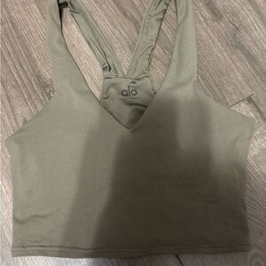 ALO Yoga Olive Green Sports Bra